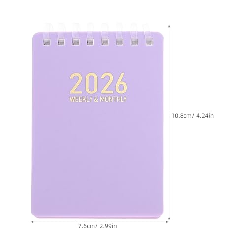NUOBESTY 4 Bücher Taschenkalender: Jan. 2026 – Dez. 2026 Spiralkalenderplaner für die Handtasche 4x3" – Monats- und Wochenplaner – Terminplaner-Notizblock Kleine Größe fürs Büro NUOBESTY 4 Bücher Taschenkalender: Jan. 2026 – Dez. 2026 Spiralkalenderplaner für die Handtasche 4x3" – Monats- und Wochenplaner – Terminplaner-Notizblock Kleine Größe fürs Büro von NUOBESTY