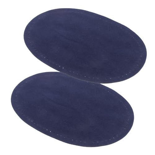 NUOBESTY 4 Paare Ellbogen und Knieflicken Oval Form Atmungsaktive Schweißresistente Stoffapplikationen zum Aufnähen Robuste Reparatur für Pullover Jacken und Hosen Einfach zu Nähen von NUOBESTY