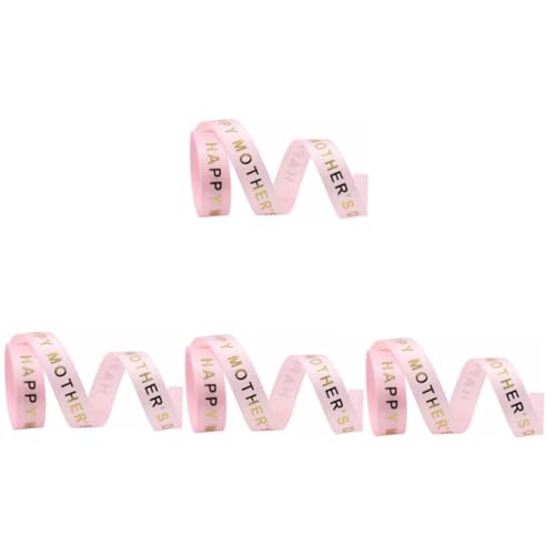NUOBESTY 4 Rollen Festlicher dekorativer Gürtel Glücklicher Muttertag Bast Jute -Band drahtband zum muttertag Bänder zum Verpacken Strauß Band zum Nähen Zierband Wickelband Polyester Rosa NUOBESTY 4 Rollen Festlicher dekorativer Gürtel Glücklicher Muttertag Bast Jute -Band drahtband zum muttertag Bänder zum Verpacken Strauß Band zum Nähen Zierband Wickelband Polyester Rosa von NUOBESTY