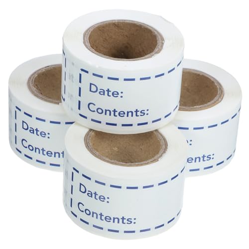 NUOBESTY 4 Rollen Haushaltsküche Lebensmittel Etiketten Selbstklebende Aufkleber für Gläser Flaschen Einfache Beschriftung Datumsmarkierung für Bessere Lagerung NUOBESTY 4 Rollen Haushaltsküche Lebensmittel Etiketten Selbstklebende Aufkleber für Gläser Flaschen Einfache Beschriftung Datumsmarkierung für Bessere Lagerung von NUOBESTY