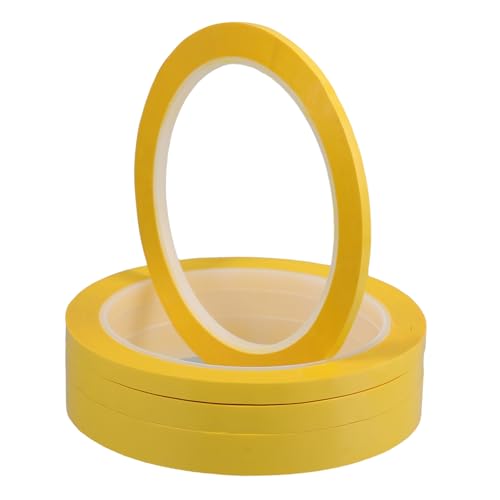 NUOBESTY 4 Rollen Klebeband Sammelalbum Isolierung Position malen trocken abwischbares Tafelband Papier Reparatur Maler Werkzeug Handwerk lang statisch das Haustier Yellow NUOBESTY 4 Rollen Klebeband Sammelalbum Isolierung Position malen trocken abwischbares Tafelband Papier Reparatur Maler Werkzeug Handwerk lang statisch das Haustier Yellow von NUOBESTY