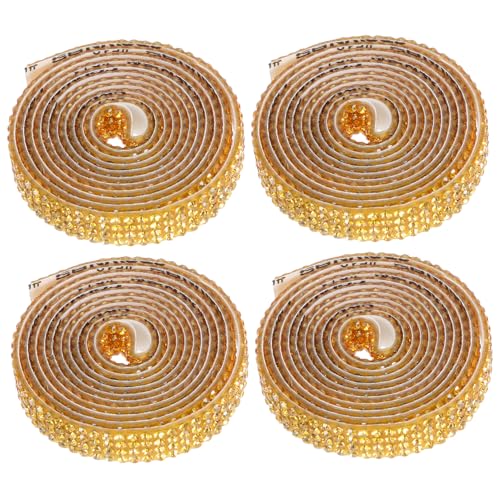 NUOBESTY 4 Rollen Selbstklebendes Strassband Reihen Breit pro Rolle Glitzernde DIY Strassstreifen für Geschenkverpackung Kleidung Schmuck Basteln Langlebig Strahlend NUOBESTY 4 Rollen Selbstklebendes Strassband Reihen Breit pro Rolle Glitzernde DIY Strassstreifen für Geschenkverpackung Kleidung Schmuck Basteln Langlebig Strahlend von NUOBESTY