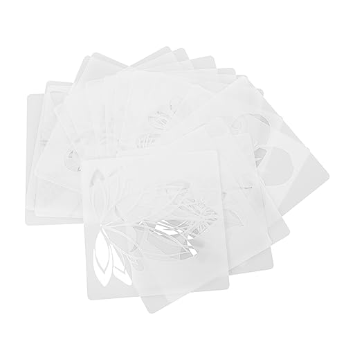 NUOBESTY 4 Sätze Diy Schablonen für Blütenmalvorlagen Wiederverwendbare Zeichenschablonen für Bastelprojekte und Dekoration von NUOBESTY