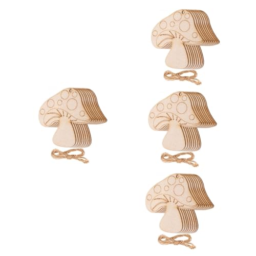 NUOBESTY 4 Sätze Holz Pilz Anhängern Unbemalte Holzscheiben für Diy Handwerk Bastelmaterial Natürliche Holzfiguren zum Bemalen und Gestalten für Kreative Projekte NUOBESTY 4 Sätze Holz Pilz Anhängern Unbemalte Holzscheiben für Diy Handwerk Bastelmaterial Natürliche Holzfiguren zum Bemalen und Gestalten für Kreative Projekte von NUOBESTY