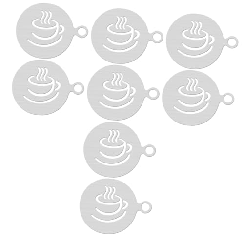 NUOBESTY 4 Sätze Schablonen Aus Lebensmittelechtem Latte Art Kreative Dekoration Von Cappuccino Heißer Und Cupcakes 2 Stück * 4 NUOBESTY 4 Sätze Schablonen Aus Lebensmittelechtem Latte Art Kreative Dekoration Von Cappuccino Heißer Und Cupcakes 2 Stück * 4 von NUOBESTY