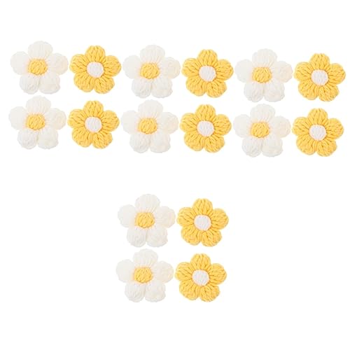 NUOBESTY 4 Sätze Teiliges Häkelblumen Dekoration Für Kleidung Und Diy Hochwertigem Garn Leicht Und Langlebig Für Taschen Kleidung Und Handys Weiß Und Gelb 4 Stück * 4 NUOBESTY 4 Sätze Teiliges Häkelblumen Dekoration Für Kleidung Und Diy Hochwertigem Garn Leicht Und Langlebig Für Taschen Kleidung Und Handys Weiß Und Gelb 4 Stück * 4 von NUOBESTY
