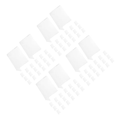 NUOBESTY 4 Sätze Transparente Acryl Preisschild Halter Förmige Tischaufsteller Für Preisetiketten Installieren Für Produktanzeigen Und Werbung 20 Stück * 4 von NUOBESTY