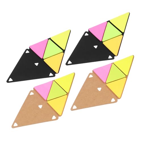 NUOBESTY 4 Sätze Triangular Haftnotizen Wasserdichte Notizblöcke für Schule und Büro Farbige Selbstklebende Memo Pads Dekorative Notizzettel für Effektives Lernen und Organisation NUOBESTY 4 Sätze Triangular Haftnotizen Wasserdichte Notizblöcke für Schule und Büro Farbige Selbstklebende Memo Pads Dekorative Notizzettel für Effektives Lernen und Organisation von NUOBESTY