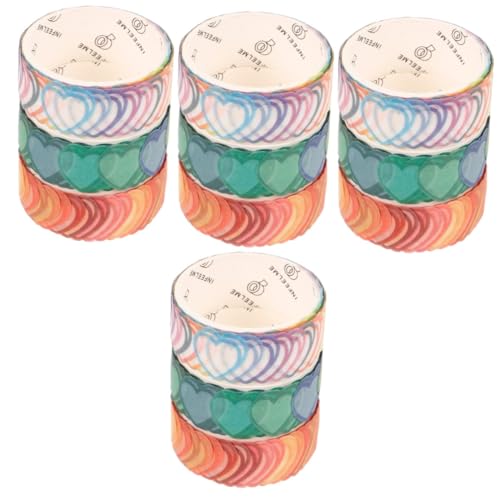 NUOBESTY 4 Sätze Washi Tape Selbstklebendes Dekoratives Klebeband Für Scrapbooking Journale Und Diy Projekte Verschiedenen Designs Für Kreative Bastelarbeiten 3 Rollen * 4 von NUOBESTY