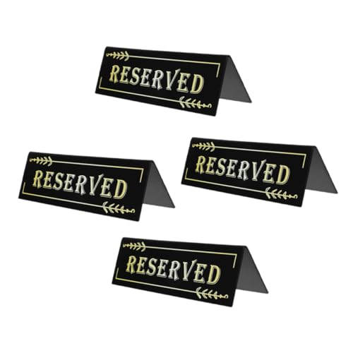 NUOBESTY 4 Stück Acryl Reserved Seating Schilder Stabiles Zelt Design Wiederverwendbar und Leicht zu Reinigen Klare Beschriftung Geeignet für Restaurant Hochzeit Hotel Moderne NUOBESTY 4 Stück Acryl Reserved Seating Schilder Stabiles Zelt Design Wiederverwendbar und Leicht zu Reinigen Klare Beschriftung Geeignet für Restaurant Hochzeit Hotel Moderne von NUOBESTY