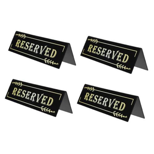 NUOBESTY 4 Stück Acryl Reserviert Tischschild Klare Beschriftung Dreieckiges Zelt Design Stabil Für Restaurant Hochzeit Party Buffet und Sitzplatzreservierung NUOBESTY 4 Stück Acryl Reserviert Tischschild Klare Beschriftung Dreieckiges Zelt Design Stabil Für Restaurant Hochzeit Party Buffet und Sitzplatzreservierung von NUOBESTY