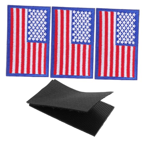 NUOBESTY 4 Stück Amerikanische Flagge Stickerei Klettpatches Abnehmbare Applikationen für Rucksäcke Jacken Hüte Detailreiche Gestickte mit Komfortablem Pflegeleichtem Material NUOBESTY 4 Stück Amerikanische Flagge Stickerei Klettpatches Abnehmbare Applikationen für Rucksäcke Jacken Hüte Detailreiche Gestickte mit Komfortablem Pflegeleichtem Material von NUOBESTY