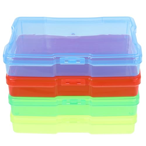 NUOBESTY 4 Stück Fotoaufbewahrungsboxen Transparente Kunststoff Organizer für Postkarten Fotos und Kleinteile Vielseitige Aufbewahrungslösung mit Deckel für Ordentliches Zuhause NUOBESTY 4 Stück Fotoaufbewahrungsboxen Transparente Kunststoff Organizer für Postkarten Fotos und Kleinteile Vielseitige Aufbewahrungslösung mit Deckel für Ordentliches Zuhause von NUOBESTY