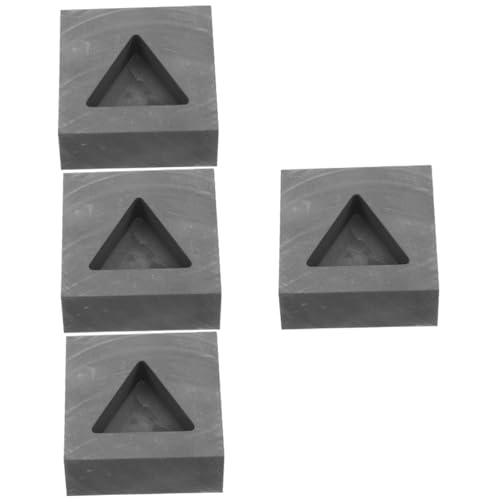 NUOBESTY 4 Stück Graphit Gießform für Gold und Silber Dreieckige Form Hitzebeständig für Metallguss Schmuckherstellung und Experimente Praktisch und Platzsparend NUOBESTY 4 Stück Graphit Gießform für Gold und Silber Dreieckige Form Hitzebeständig für Metallguss Schmuckherstellung und Experimente Praktisch und Platzsparend von NUOBESTY