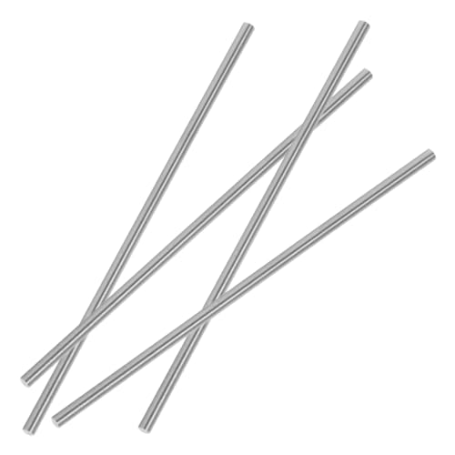 NUOBESTY 4 Stück Häkelnadeln Häkelzubehör Stricken Stich Blockierung wolle Metall -Stricknadeln Häkelbrettzubehör Edelstahlstangen Edelstahlstifte Rostfreier Stahl Silver von NUOBESTY