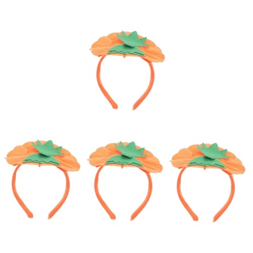 NUOBESTY 4 Stück Halloween-Kürbis-Stirnband Halloween-Aufkleber Haarstirnband bilden halloween haarschmuck haarschmuck halloween Halloween-Elemente-Stirnband Cosplay-Haarbänder Stoff von NUOBESTY