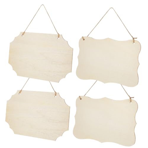 NUOBESTY 4 Stück Holzschild zum Beschriften Unbehandelte Holzplatten für Diy Projekte Türdekoration und Bastelarbeiten Mit Vorgebohrten Löchern für Einfaches Aufhängen NUOBESTY 4 Stück Holzschild zum Beschriften Unbehandelte Holzplatten für Diy Projekte Türdekoration und Bastelarbeiten Mit Vorgebohrten Löchern für Einfaches Aufhängen von NUOBESTY