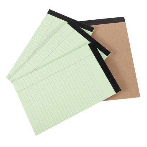 NUOBESTY 4 Stück Kleine Notizblöcke Leicht Abreißbare Notizpads Liniertes Notizbuch für Erinnerungen und Notizen Tragbare Notizen für Büro und Schule Grün von NUOBESTY