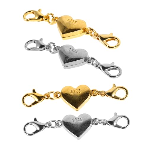 NUOBESTY 4 Stück Magnetische Karabiner Verschlüsse für Schmuck Herzform Magnetverschluss für Ketten und Armbänder Diy Schmuckzubehör Langlebige und Stilvolle Verbindungselemente Legierung NUOBESTY 4 Stück Magnetische Karabiner Verschlüsse für Schmuck Herzform Magnetverschluss für Ketten und Armbänder Diy Schmuckzubehör Langlebige und Stilvolle Verbindungselemente Legierung von NUOBESTY
