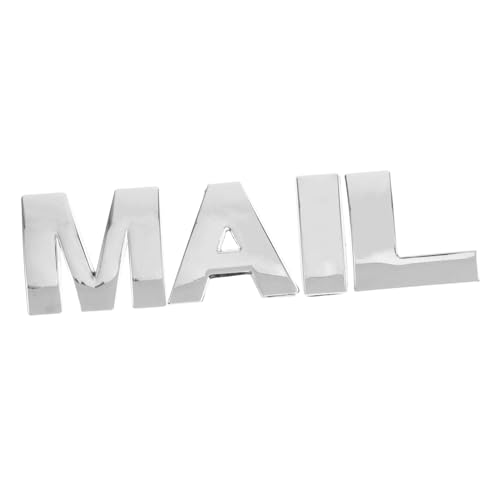 NUOBESTY 4 Stück Minimalistische Briefkastenaufkleber Teiliges Selbstklebende Metallische Buchstabenaufkleber Silbernes Alphabet für Briefkasten Vielseitig Einsetzbar Elegante Mailbox NUOBESTY 4 Stück Minimalistische Briefkastenaufkleber Teiliges Selbstklebende Metallische Buchstabenaufkleber Silbernes Alphabet für Briefkasten Vielseitig Einsetzbar Elegante Mailbox von NUOBESTY