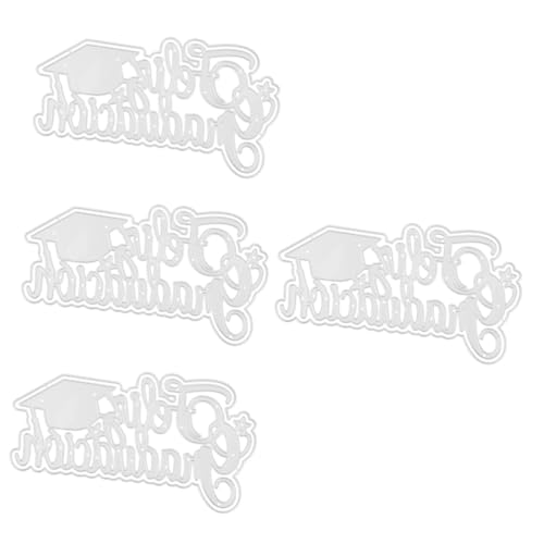 NUOBESTY 4 Stück Multi Funktionale Metall Stanzform für Graduation Diy Graduates Cut für Scrapbooking Kartenherstellung und Kreative Bastelprojekte NUOBESTY 4 Stück Multi Funktionale Metall Stanzform für Graduation Diy Graduates Cut für Scrapbooking Kartenherstellung und Kreative Bastelprojekte von NUOBESTY