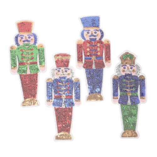 NUOBESTY 4 Stück Nutcracker Sequin Patches Aufbügelbare Stoffapplikationen für Wintermode Rucksäcke und Diy Projekte Stilvolle Europäische Dekoration für Kleidung NUOBESTY 4 Stück Nutcracker Sequin Patches Aufbügelbare Stoffapplikationen für Wintermode Rucksäcke und Diy Projekte Stilvolle Europäische Dekoration für Kleidung von NUOBESTY