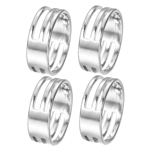 NUOBESTY Sprungöffner-werkzeug Aus Edelstahl für Die Schmuckherstellung Einfaches Öffnen und Schließen Von Ringen Schmuckwerkzeuge Silber 18 Mm Durchmesser 4-teilig von NUOBESTY