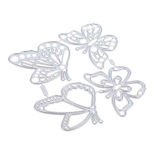 NUOBESTY 4 Stück Schmetterlings Metall Stanzformen Diy Schneideformen Carbonstahl für Scrapbooking Kartenherstellung und Kreative Bastelprojekte NUOBESTY 4 Stück Schmetterlings Metall Stanzformen Diy Schneideformen Carbonstahl für Scrapbooking Kartenherstellung und Kreative Bastelprojekte von NUOBESTY