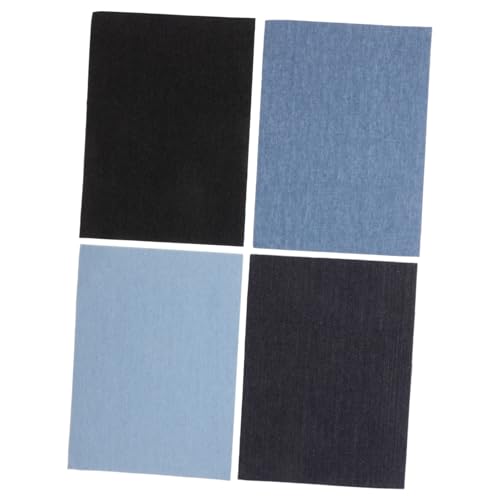 NUOBESTY 4 Stück Selbstklebende Jeansflicken in Blau Schwarztönen Stark Haftend Nahtlose Denim Reparatur für Löcher an Hosen Jacken Taschen Einfaches Aufkleben Langlebiges NUOBESTY 4 Stück Selbstklebende Jeansflicken in Blau Schwarztönen Stark Haftend Nahtlose Denim Reparatur für Löcher an Hosen Jacken Taschen Einfaches Aufkleben Langlebiges von NUOBESTY