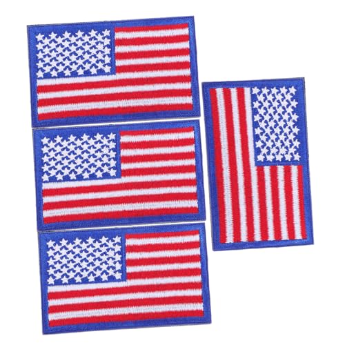 NUOBESTY 4 Stück Teiliges Amerikanische Flaggen Klettpatches Bestickte Nationalflagge Robust und Vielseitig für Rucksäcke Jacken Hüte und Kleidung Einfach Anzubringen Patriotisches Design NUOBESTY 4 Stück Teiliges Amerikanische Flaggen Klettpatches Bestickte Nationalflagge Robust und Vielseitig für Rucksäcke Jacken Hüte und Kleidung Einfach Anzubringen Patriotisches Design von NUOBESTY