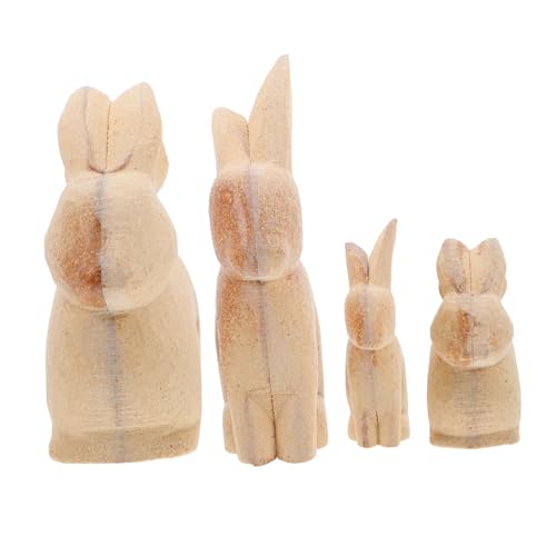 NUOBESTY 4 Stück Teiliges Holz Set Unbemalte Osterhasen Figuren Diy Holzfiguren zum Bemalen Glatte Oberfläche Osterdekoration Kreative Bastelidee für Familienprojekte NUOBESTY 4 Stück Teiliges Holz Set Unbemalte Osterhasen Figuren Diy Holzfiguren zum Bemalen Glatte Oberfläche Osterdekoration Kreative Bastelidee für Familienprojekte von NUOBESTY