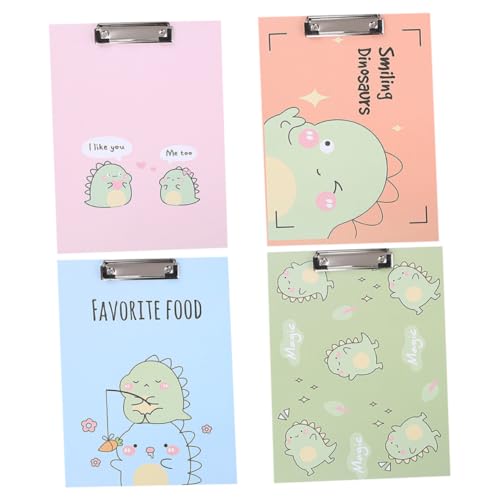 NUOBESTY 4 Stück Teiliges Klemmbrett mit Cartoon-Motiv Robuster Clip Schreibunterlage Vielseitiger Papierhalter für Schule Büro Leichtes Langlebiges Memo-Organizer in Blau Grün Orange NUOBESTY 4 Stück Teiliges Klemmbrett mit Cartoon-Motiv Robuster Clip Schreibunterlage Vielseitiger Papierhalter für Schule Büro Leichtes Langlebiges Memo-Organizer in Blau Grün Orange von NUOBESTY