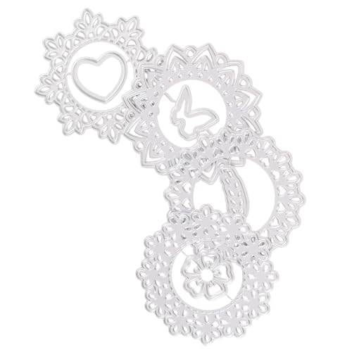 NUOBESTY 4 Stück Teiliges Metall Schneide Stanzform für Diy Scrapbooking und Kartenherstellung Wiederverwendbar Einfache Handhabung für Kreative Bastelprojekte NUOBESTY 4 Stück Teiliges Metall Schneide Stanzform für Diy Scrapbooking und Kartenherstellung Wiederverwendbar Einfache Handhabung für Kreative Bastelprojekte von NUOBESTY