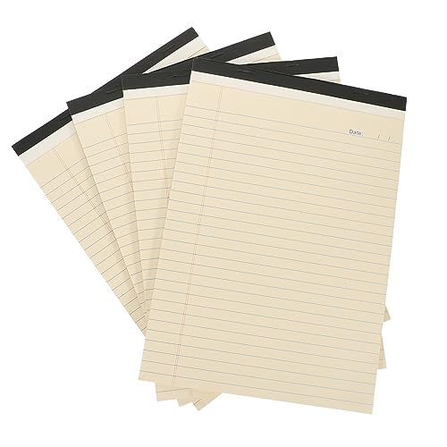 NUOBESTY 4 Stück Teiliges Notizblock Liniertes Abreißbares Schreibpapier Memo Pad für Büro Schule und Alltag Tragbar Hochwertiges Papier für Stifte Geeignet NUOBESTY 4 Stück Teiliges Notizblock Liniertes Abreißbares Schreibpapier Memo Pad für Büro Schule und Alltag Tragbar Hochwertiges Papier für Stifte Geeignet von NUOBESTY