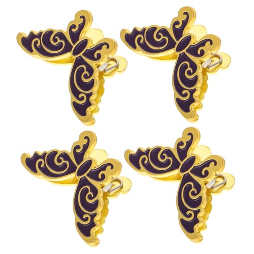 NUOBESTY 4 Stück Teiliges Schmetterlings Form Papierclips Lustige und Kreative Büroklammern für Dokumente Fotos und Prüfungsunterlagen für Schule und Bürobedarf von NUOBESTY