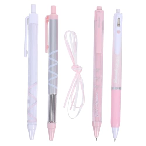 NUOBESTY 4 Stück Teiliges Set Schwarze Gelstifte Mit Clip und Band Einziehbare Kugelschreiber für Journaling Notizen und Bürobedarf Schnelltrocknende Design NUOBESTY 4 Stück Teiliges Set Schwarze Gelstifte Mit Clip und Band Einziehbare Kugelschreiber für Journaling Notizen und Bürobedarf Schnelltrocknende Design von NUOBESTY