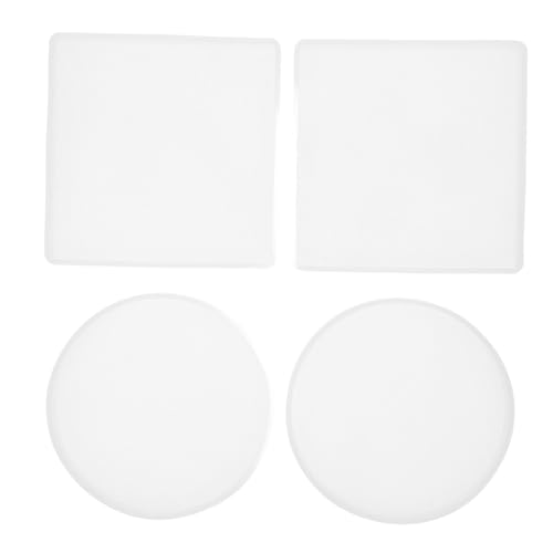 NUOBESTY 4 Stück Teiliges Silikon Coaster Mould Wiederverwendbare Epoxidharz Gießform für Diy Untersetzer Runde und Quadratische Silikonformen für Kreative Bastelprojekte NUOBESTY 4 Stück Teiliges Silikon Coaster Mould Wiederverwendbare Epoxidharz Gießform für Diy Untersetzer Runde und Quadratische Silikonformen für Kreative Bastelprojekte von NUOBESTY