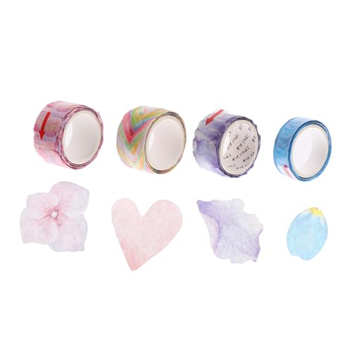 NUOBESTY 4 Stück Teiliges Washi Tape Blumenmuster Kreative Scrapbook Klebebänder Bunte DIY Dekorationssticker Für Planer Fotoalbum Geschenkverpackung NUOBESTY 4 Stück Teiliges Washi Tape Blumenmuster Kreative Scrapbook Klebebänder Bunte DIY Dekorationssticker Für Planer Fotoalbum Geschenkverpackung von NUOBESTY