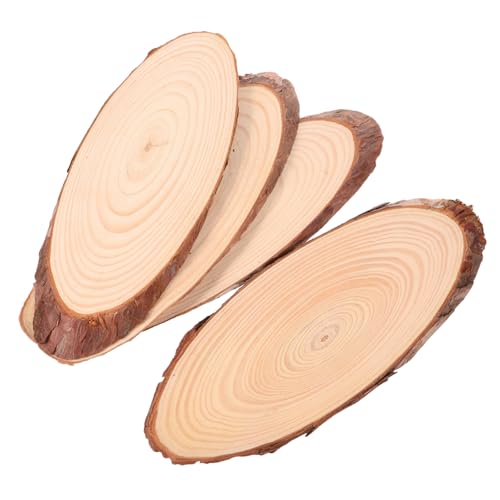 NUOBESTY 4 Stücke Teiliges Ovale Holzscheiben Naturbelassen Unlackierte Holzabschnitte mit Abgeschrägten Kanten für Brennkunst Diy Bastelprojekte Rustikale Hochzeitsdekoration und NUOBESTY 4 Stücke Teiliges Ovale Holzscheiben Naturbelassen Unlackierte Holzabschnitte mit Abgeschrägten Kanten für Brennkunst Diy Bastelprojekte Rustikale Hochzeitsdekoration und von NUOBESTY