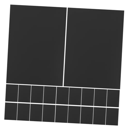 NUOBESTY 40 Blatt Schwarzer Dicker Karton Grußkarten Schwarzer Karton Schwarze Karte Papier von NUOBESTY