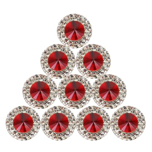NUOBESTY 40 Stück Diy Handgemachte Dekorationen Runde Flachrücken Edelsteine für Schmuck Haarspangen Bastelprojekte und Nagelkunst von NUOBESTY