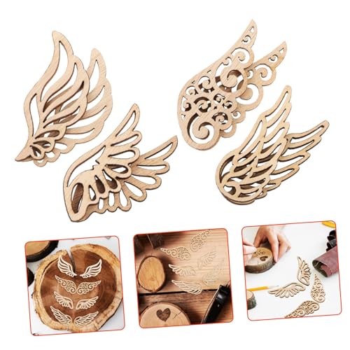 NUOBESTY 40 Stück Flügelholz Farbige Holzspäne Holzflügel Ausschnitte Leere Ausschnitte Holzhandwerk DIY Graffiti Flügel Holzscheiben Holzflügel Ausschnitt Unfertige Holzflügel NUOBESTY 40 Stück Flügelholz Farbige Holzspäne Holzflügel Ausschnitte Leere Ausschnitte Holzhandwerk DIY Graffiti Flügel Holzscheiben Holzflügel Ausschnitt Unfertige Holzflügel von NUOBESTY
