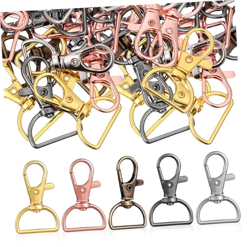 NUOBESTY 40 Stück Haken aus Metall Clip-Schlüsselbund schwenken Klaue schlüsselanhanger schlüsselring Schlüsselanhänger-Clip-Haken mit D-Ring Hakenclips Karabinerverschlüsse Zinklegierung NUOBESTY 40 Stück Haken aus Metall Clip-Schlüsselbund schwenken Klaue schlüsselanhanger schlüsselring Schlüsselanhänger-Clip-Haken mit D-Ring Hakenclips Karabinerverschlüsse Zinklegierung von NUOBESTY