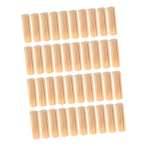 NUOBESTY 40 Stück Holz Kartenhalter Memo Halter für Tischkarten Namensschilder und Dekoration für Hochzeiten und Events Stabil und Wiederverwendbar aus Sorgfältig Poliertem Holz von NUOBESTY