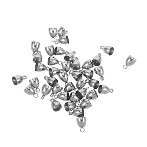 NUOBESTY 40 Stück Kordelenden Ovalförmige Metallrohr Quetschperlen Verstellbar für Schmuck Diy Basteln Tassel Cord End Caps Langlebig Vielseitig für Dekoration und Accessoires NUOBESTY 40 Stück Kordelenden Ovalförmige Metallrohr Quetschperlen Verstellbar für Schmuck Diy Basteln Tassel Cord End Caps Langlebig Vielseitig für Dekoration und Accessoires von NUOBESTY