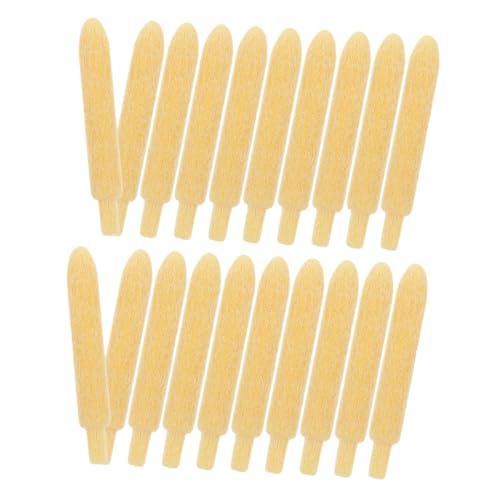 NUOBESTY 40 Stück Malen Sie Stift nachfüllen Markerspitzen Marker -Stift -Ersatztipps Malstiftspitzen Tipps für Farbmarker Ersatzspitzen Ersatzmarkierungsspitzen Ballaststoff Gelb von NUOBESTY