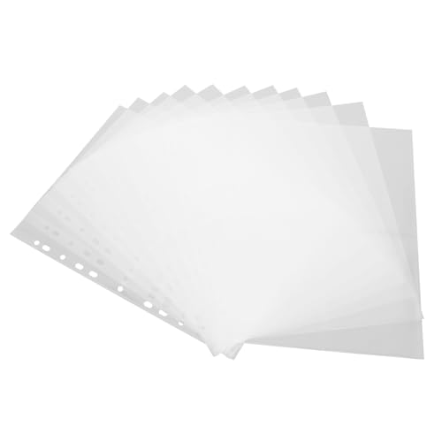 NUOBESTY 40 Stück Nachfüllseiten mit Transparenten Taschen Lose Einsteckhüllen für Fotokarten Schützende Klare Sammelseiten für Binder und Alben Praktische Aufbewahrung von NUOBESTY
