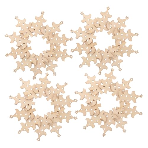 NUOBESTY 40 Stück Teiliges Rustikale Holz Weihnachtsbaum Anhänger Naturbelassene Blanko-holzscheiben zum Bemalen DIY Bastelmaterial für Kreative Festtagsdekoration und Langlebige NUOBESTY 40 Stück Teiliges Rustikale Holz Weihnachtsbaum Anhänger Naturbelassene Blanko-holzscheiben zum Bemalen DIY Bastelmaterial für Kreative Festtagsdekoration und Langlebige von NUOBESTY