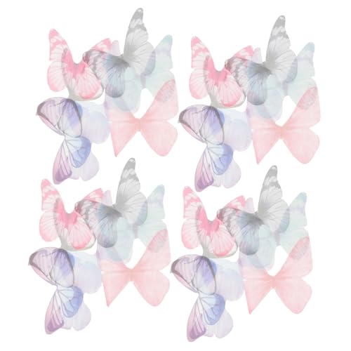 NUOBESTY 40 Stück Teiliges Schmetterling Stoffapplikationen für Kleidung DIY Dekorationen Leichte Organza Stoff Schmetterlinge Handgefertigte Haar und Kleidungsaccessoires Vielseitige NUOBESTY 40 Stück Teiliges Schmetterling Stoffapplikationen für Kleidung DIY Dekorationen Leichte Organza Stoff Schmetterlinge Handgefertigte Haar und Kleidungsaccessoires Vielseitige von NUOBESTY