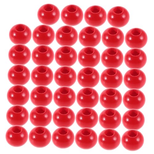 NUOBESTY 40 Stück Zubehör für Holzperlen Perlen für Ketten DIY Bastelzubehör bastelbedarf Schmuck Zubehör Bastelmaterial DIY Basteln Perlenohrringe runde Abstandsperlen Halskette Perlen rot NUOBESTY 40 Stück Zubehör für Holzperlen Perlen für Ketten DIY Bastelzubehör bastelbedarf Schmuck Zubehör Bastelmaterial DIY Basteln Perlenohrringe runde Abstandsperlen Halskette Perlen rot von NUOBESTY
